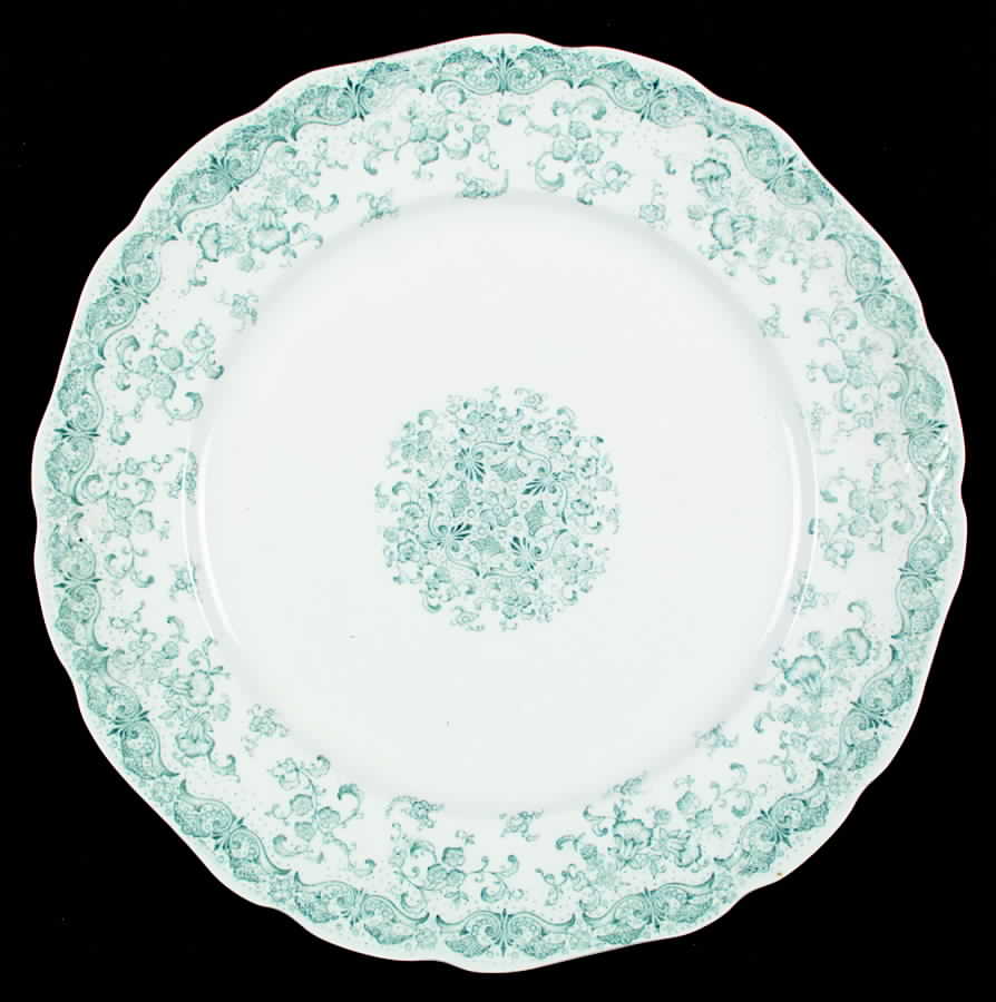 Alhambra (Green) Dinner Plate by John Maddock & Sons-1