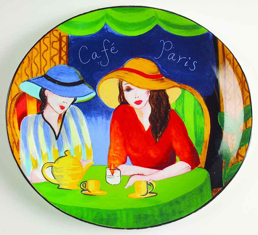 Cafe Paris Dinner Plate by Sango-1