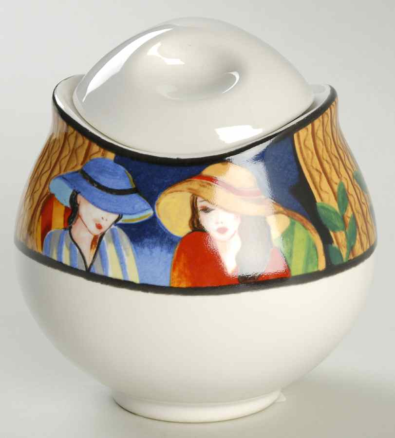 Cafe Paris Sugar Bowl & Lid by Sango-1