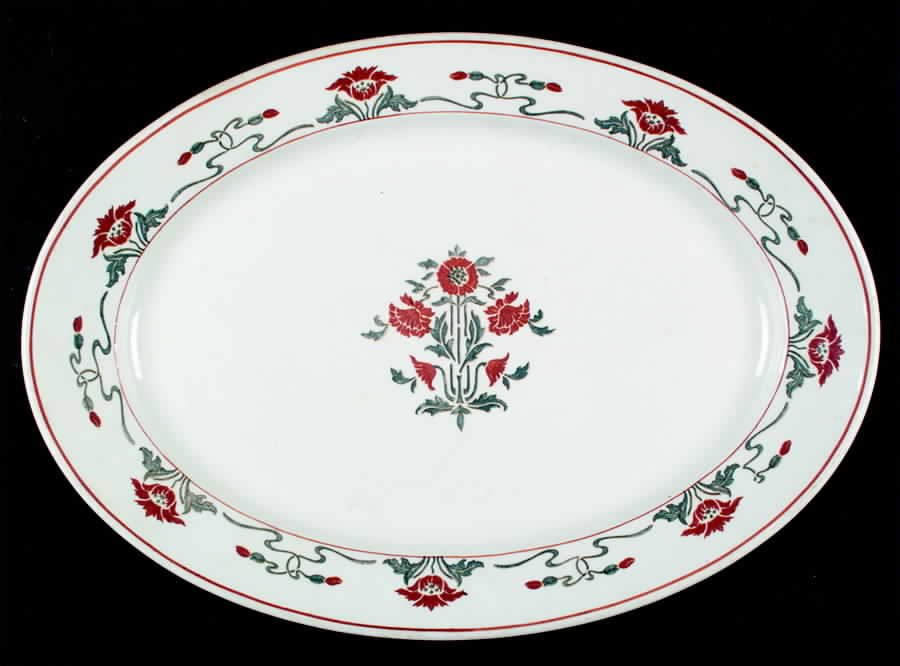 MAD139 17" Oval Serving Platter by John Maddock & Sons-1