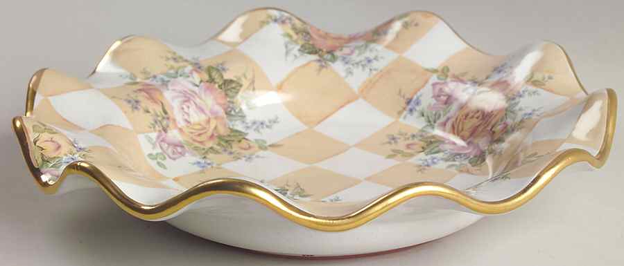 Orange Marmalade 9" Round Fluted Dish by MacKenzie-Childs-1