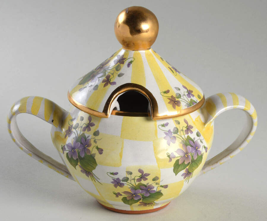 Dandy Lion Sugar Bowl & Lid by MacKenzie-Childs-1