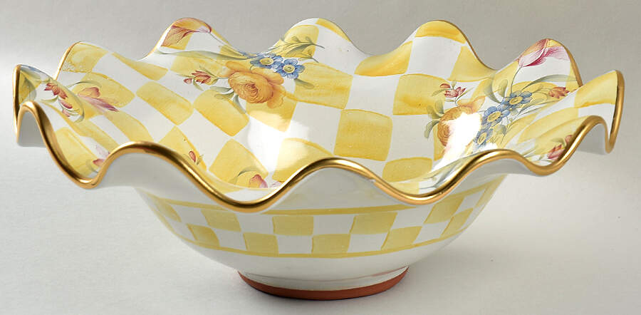 Dandy Lion 12" Round Serving Bowl by MacKenzie-Childs-1