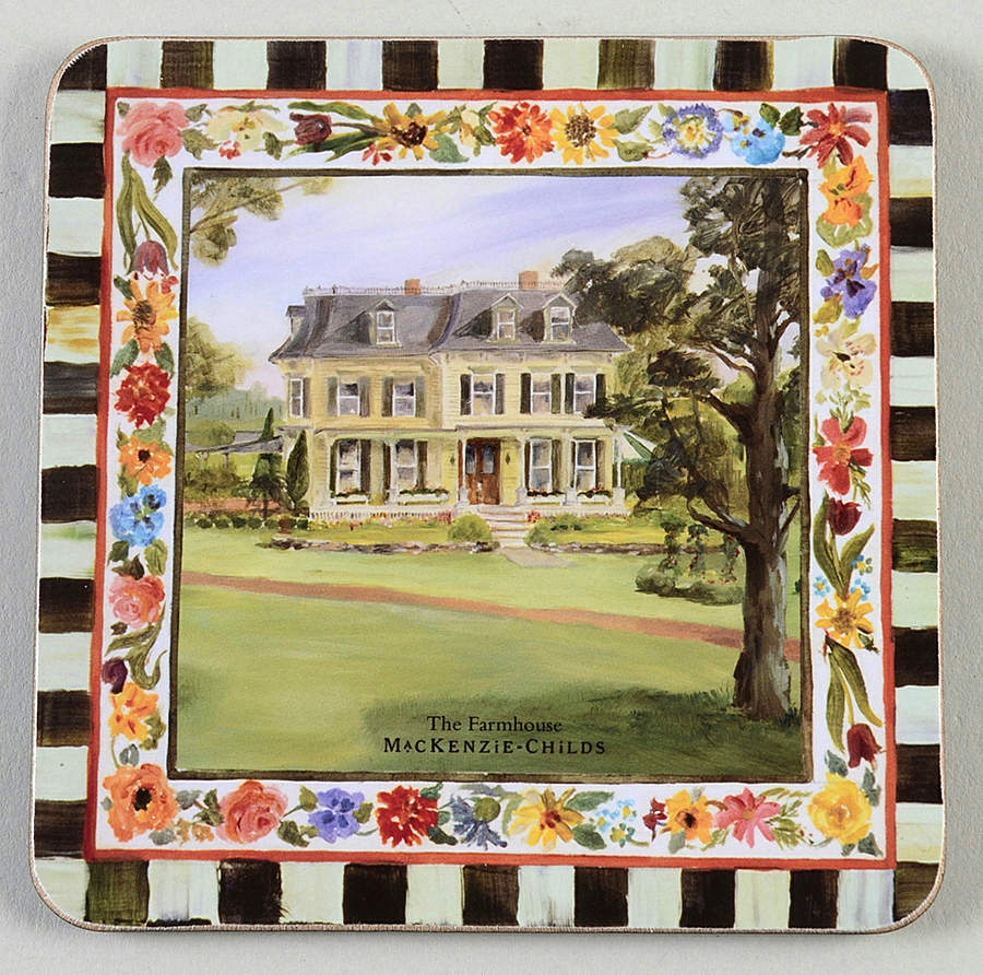 Maclachlan Square Corkback Coaster by MacKenzie-Childs-1