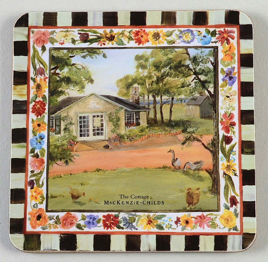 Maclachlan Square Corkback Coaster by MacKenzie-Childs-1