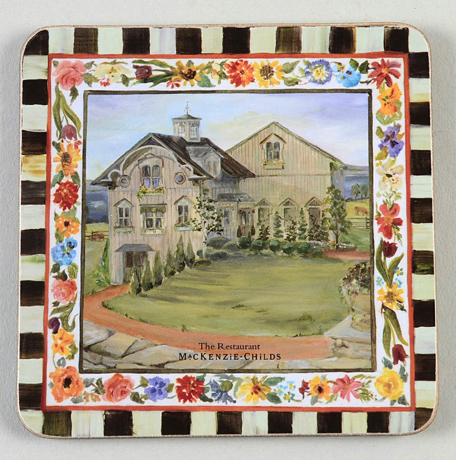 Maclachlan Square Corkback Coaster by MacKenzie-Childs-1
