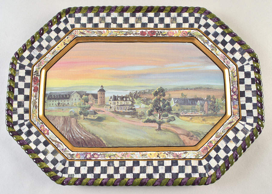 Maclachlan 16" Oval Serving Platter by MacKenzie-Childs-1