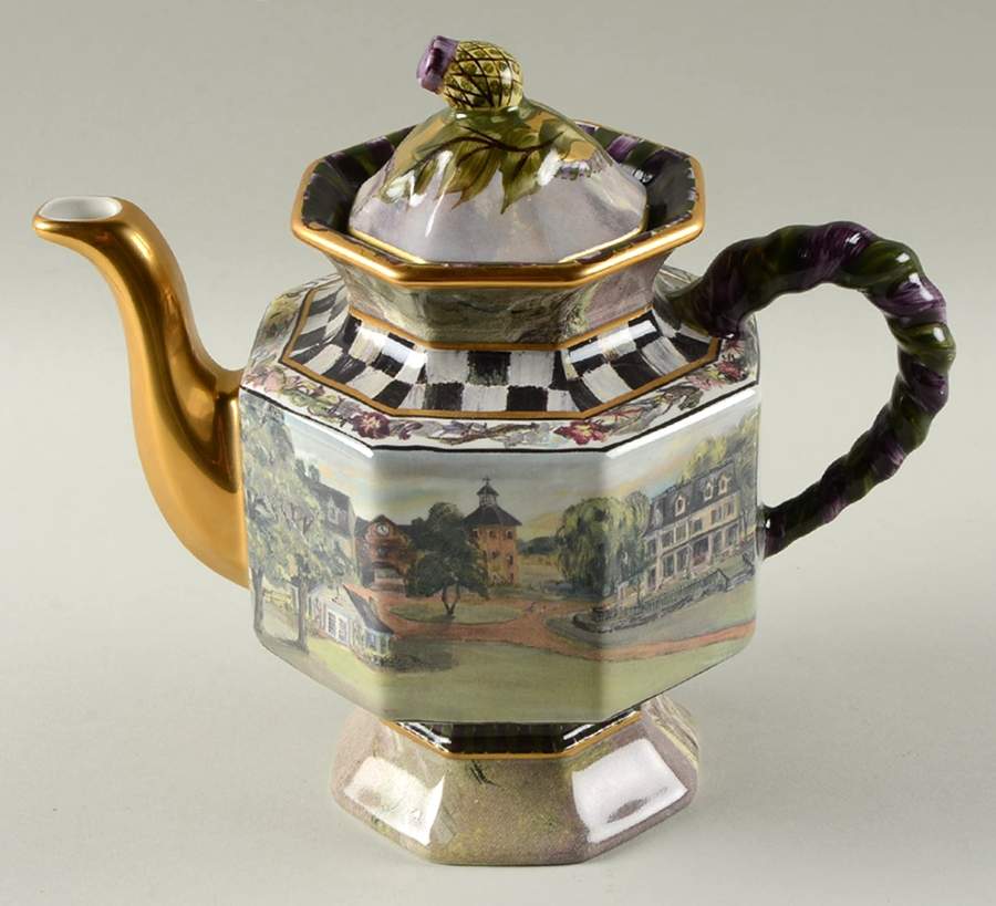 Maclachlan Teapot & Lid by MacKenzie-Childs-1