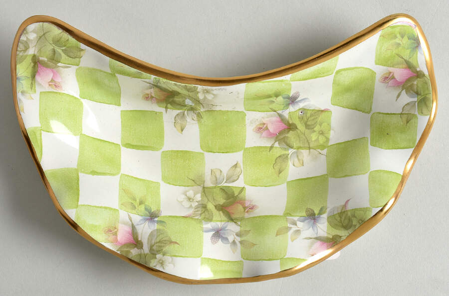 Sweet Pea Crescent Salad Plate by MacKenzie-Childs-1