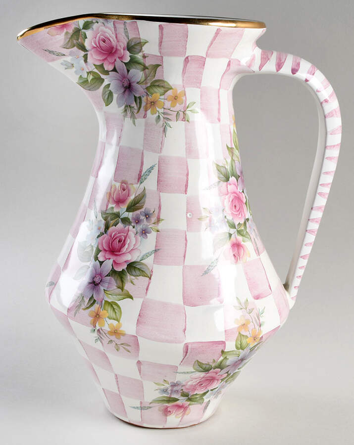 Rose Petal 96 Oz Pitcher by MacKenzie-Childs-1