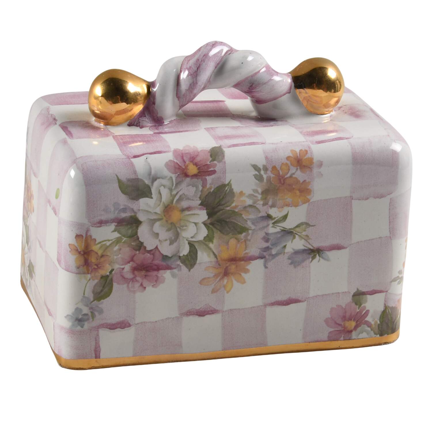 Rose Petal Lid for 1/4 Lb Butter by MacKenzie-Childs-1