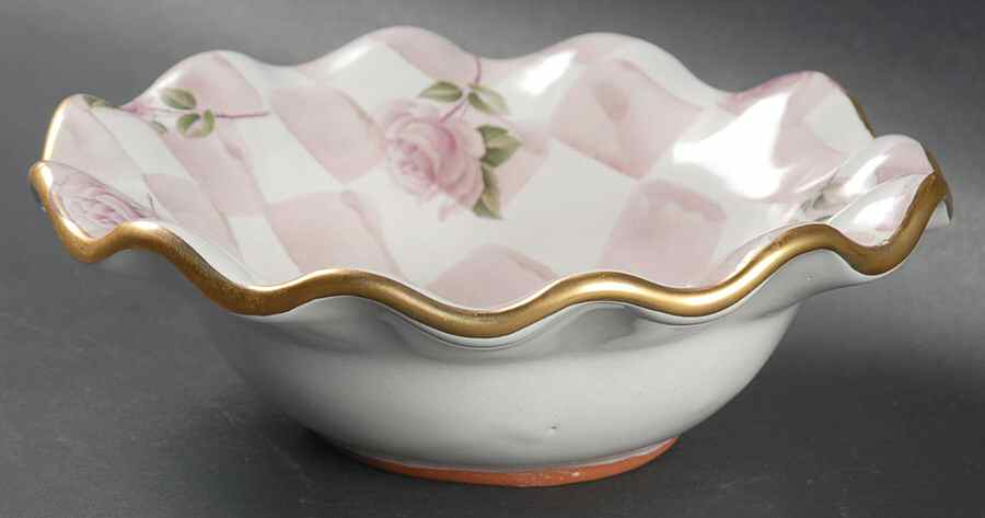 Rose Petal Fruit/Dessert (Sauce) Bowl by MacKenzie-Childs-1