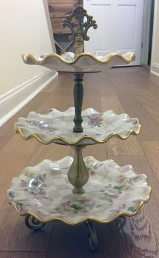 Rose Petal 3 Tier Serving Tray by MacKenzie-Childs-1