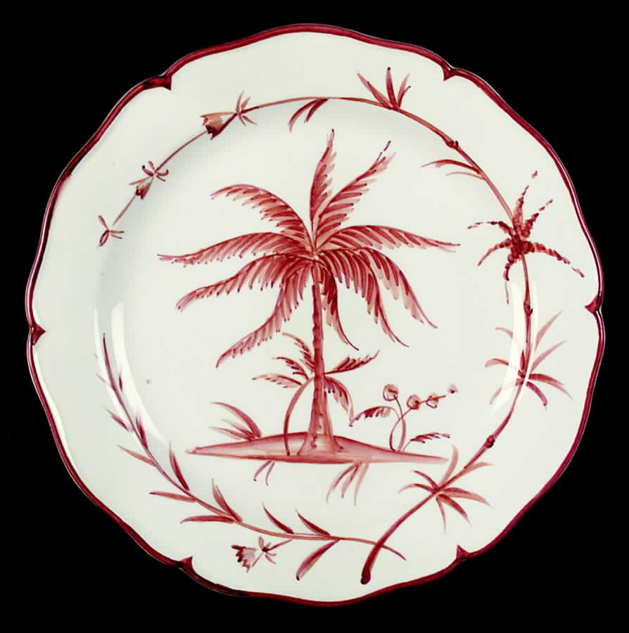 Toile De Palme Salad/Dessert Plate by Mariposa-1