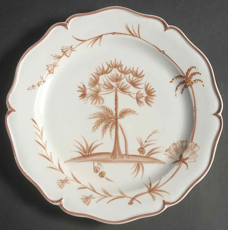 Toile De Palme Dinner Plate by Mariposa-1