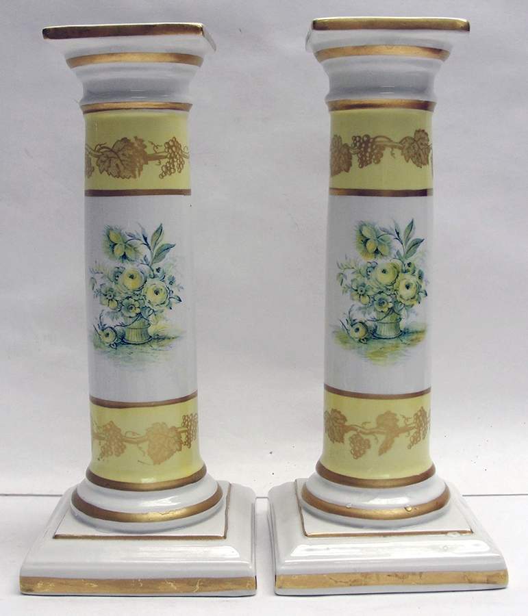 Italian Chinois 7" Candlestick by Mottahedeh-1