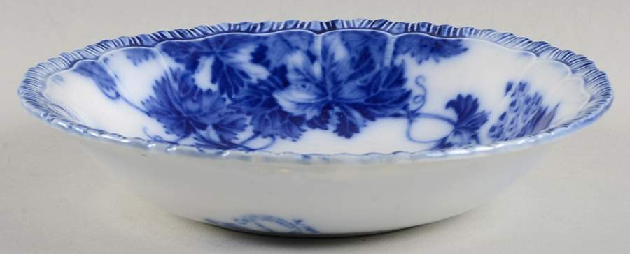 Virginia (Flow Blue, No Gold Accent)) Coupe Cereal Bowl by John Maddock & Sons-1