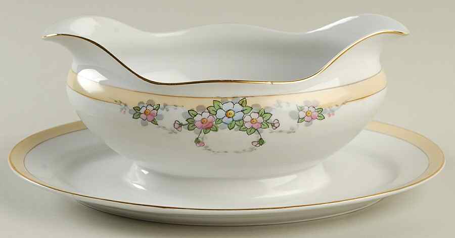 MEI866 Gravy Boat with Attached Underplate by Meito-1