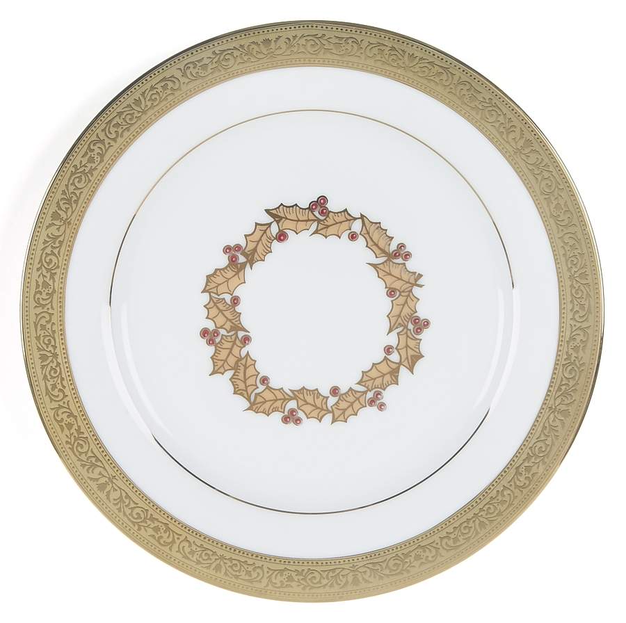 Victorian Gold Holiday Salad Plate by Muirfield-1