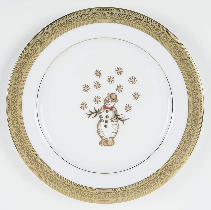 Victorian Gold Holiday Salad Plate by Muirfield-1