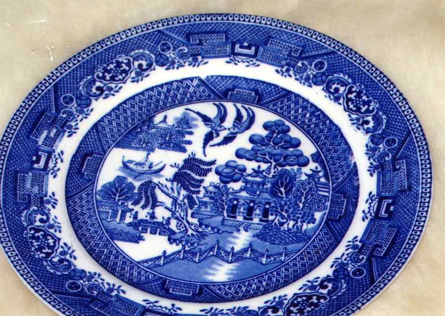 Willow Blue (No Trim) Dinner Plate by Myott Staffordshire-1