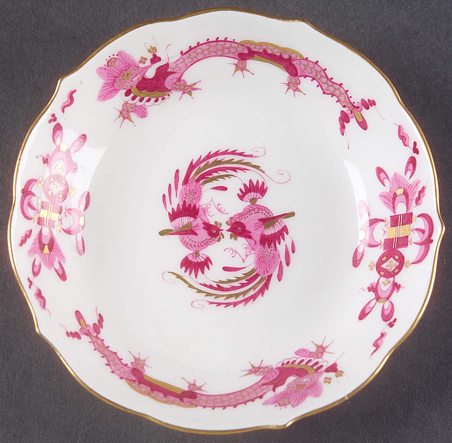 Dragon Pink (Gold Accent) Saucer for Demitasse Cup by Meissen (Germany)-1