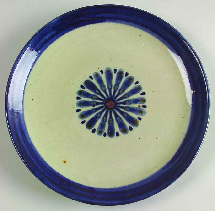 Guadalajara Blue Salad Plate by Ken Edwards Pottery-1
