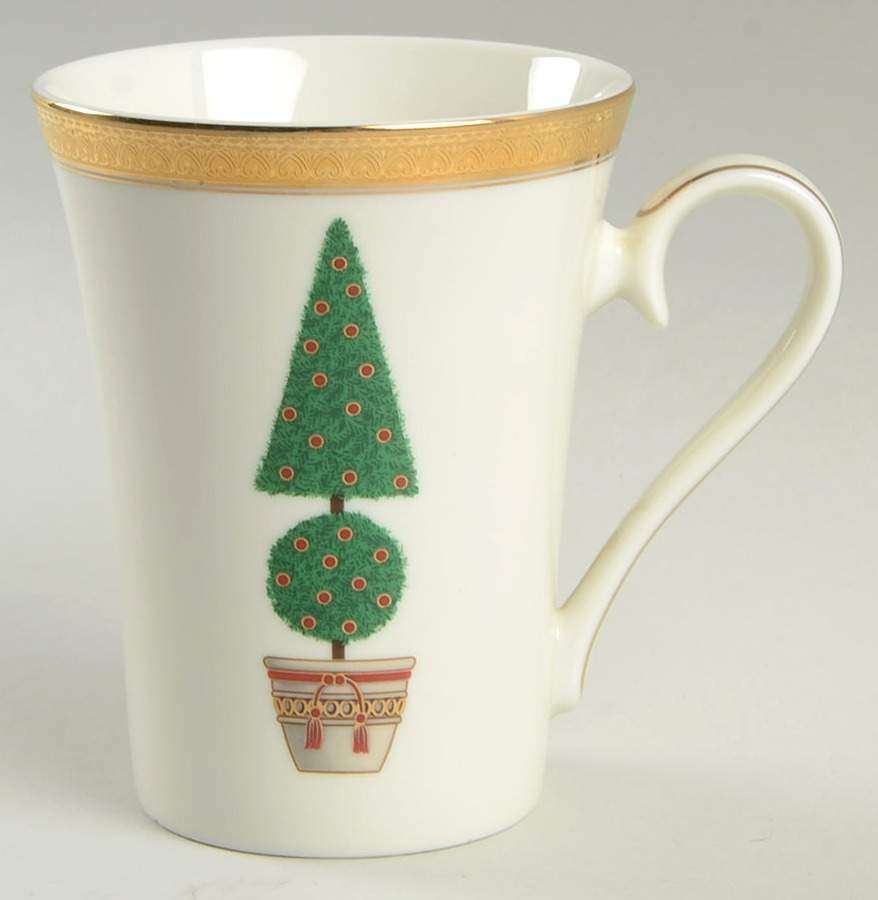 Topiary (Gold, Green Band Plates) Mug by Mikasa-1