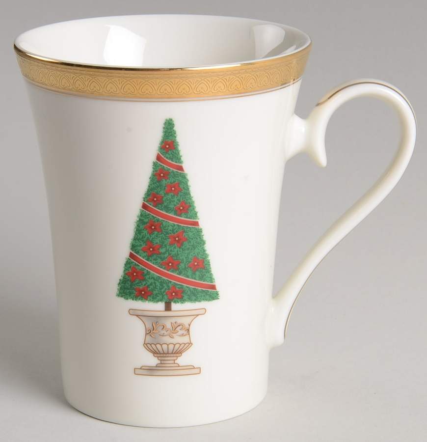 Topiary (Gold, Green Band Plates) Mug by Mikasa-1