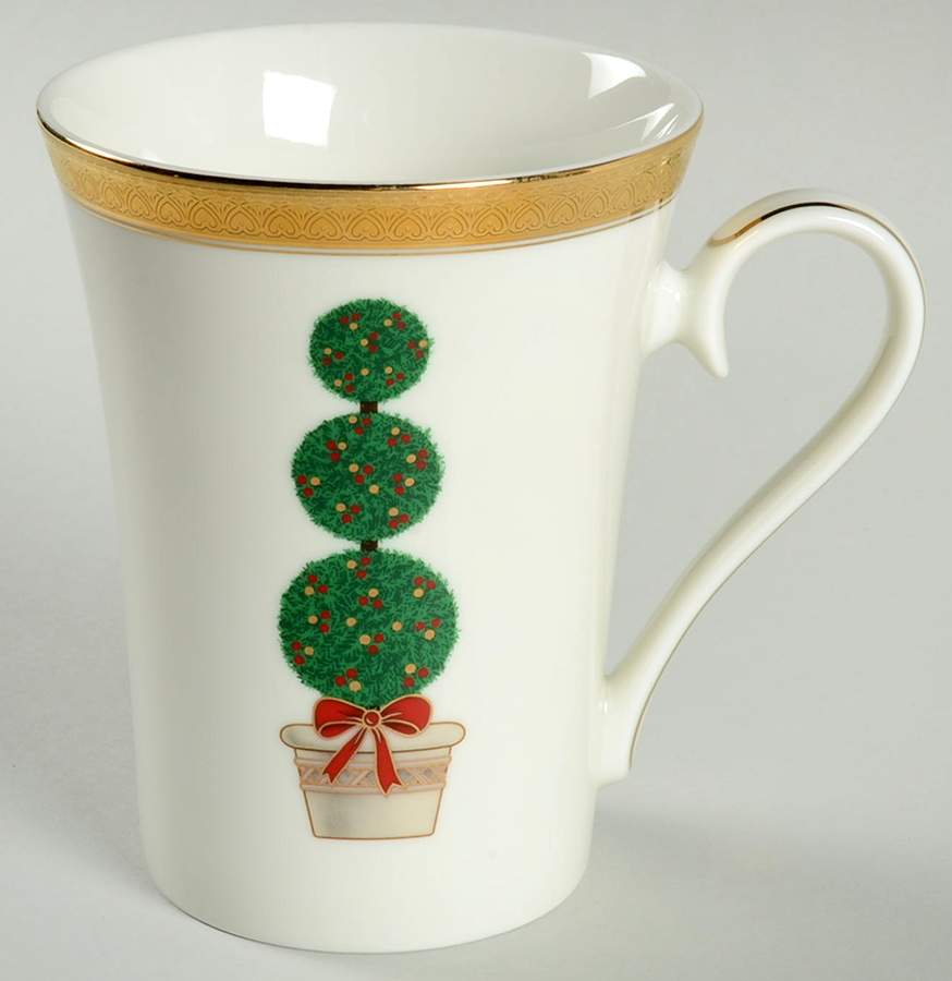 Topiary (Gold, Green Band Plates) Mug by Mikasa-1
