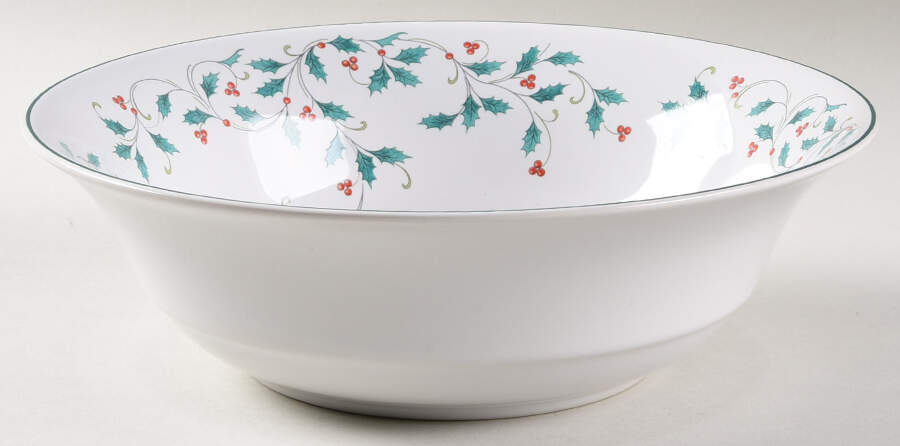 Holly Lace 9" Round Vegetable Bowl by Ming Pao-1
