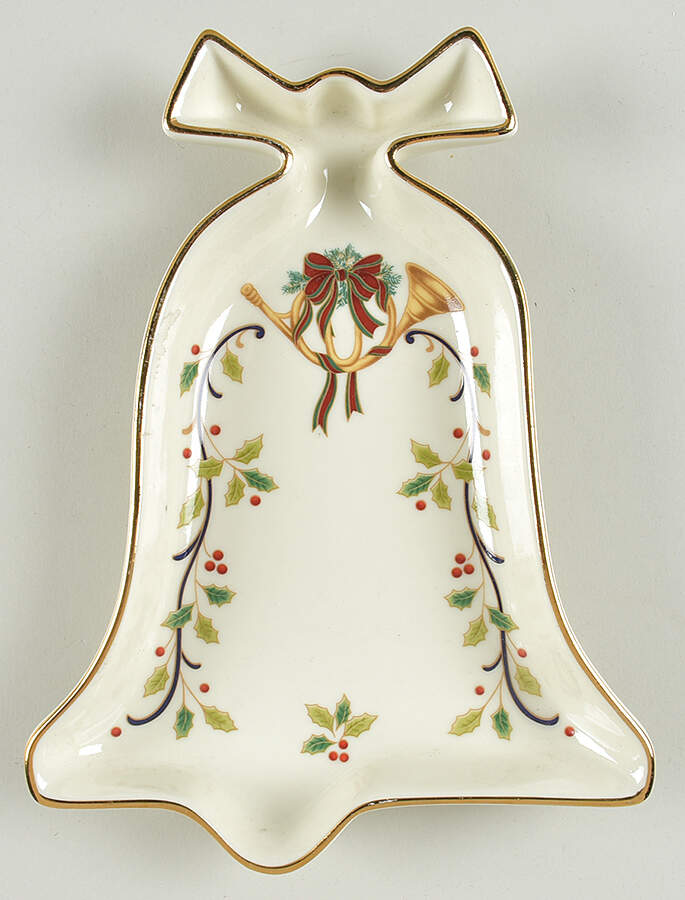 Holiday Charm Bell Shape Dish by Mikasa-1