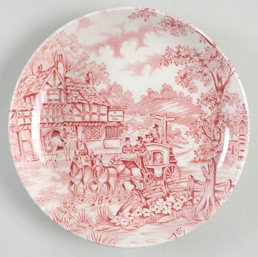 Coaching Days Pink Coaster by Alfred Meakin-1