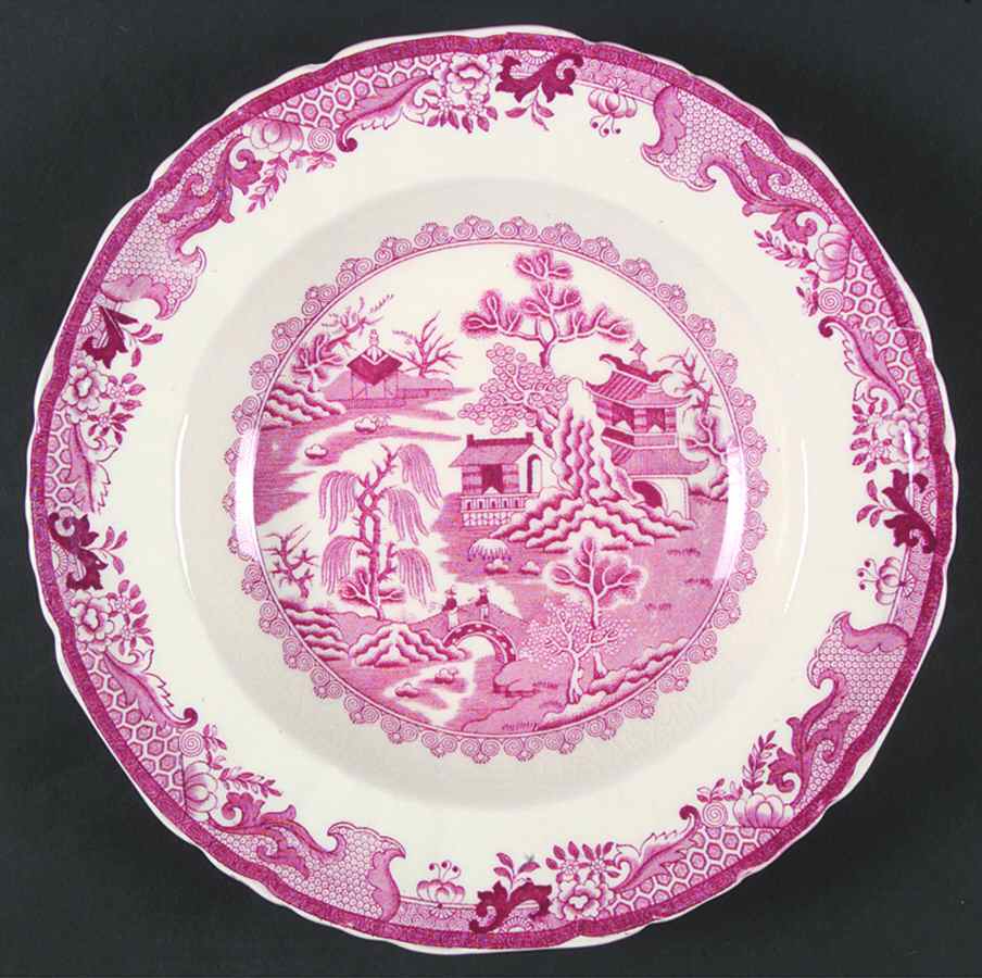 Willow Red Rim Soup Bowl by Mason's-1