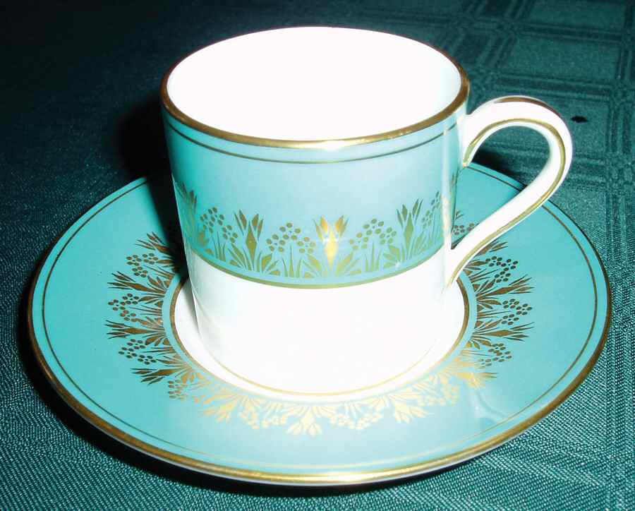H5169 Flat Demitasse Cup & Saucer Set by Minton-1