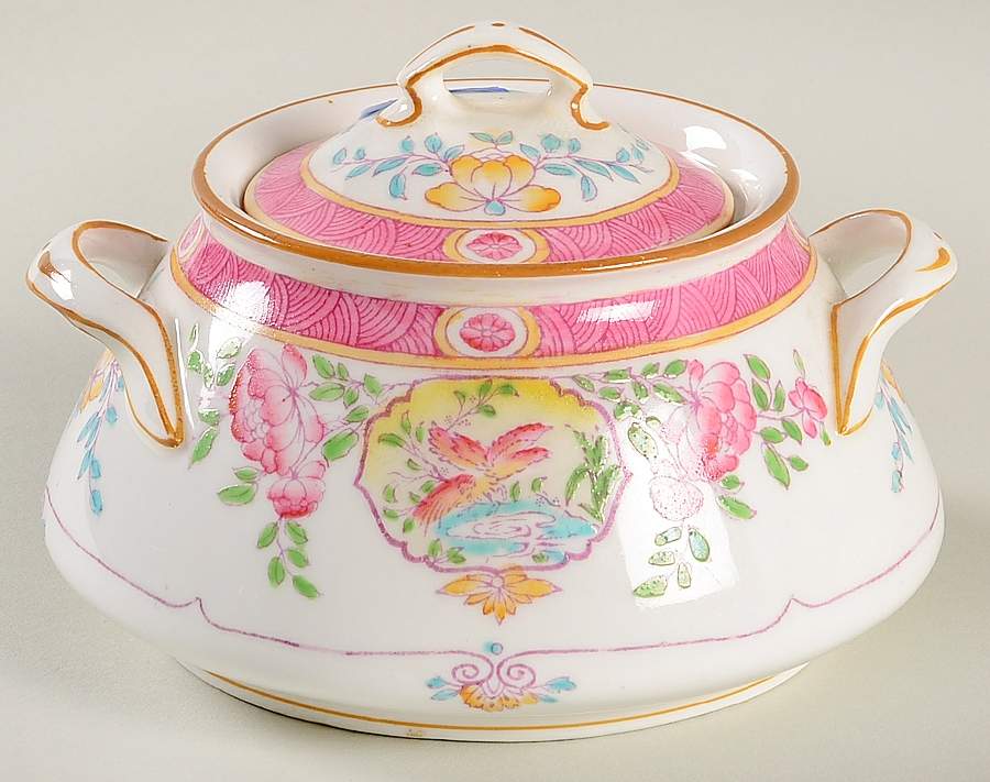 B890 Sugar Bowl & Lid by Minton-1