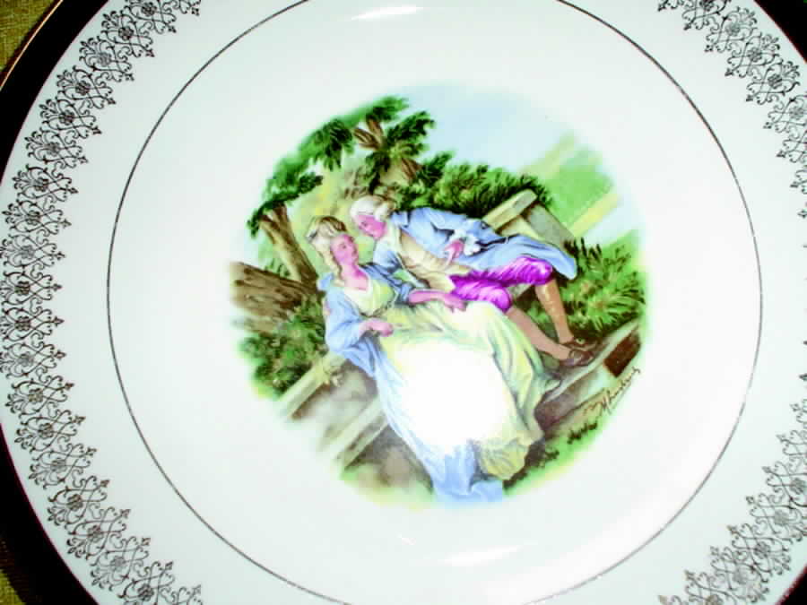 Romance Dinner Plate by Alfred Meakin-1
