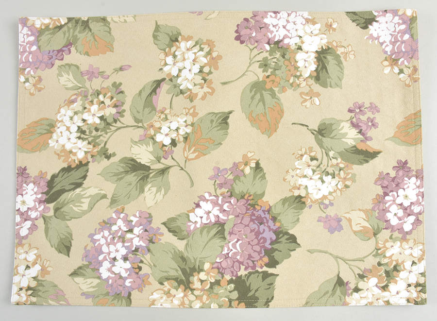 Hydrangea Cloth Placemat by Martha Stewart-1