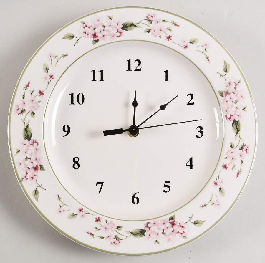 Hydrangea 1-2" depth  Clock Plate HC by Martha Stewart-1
