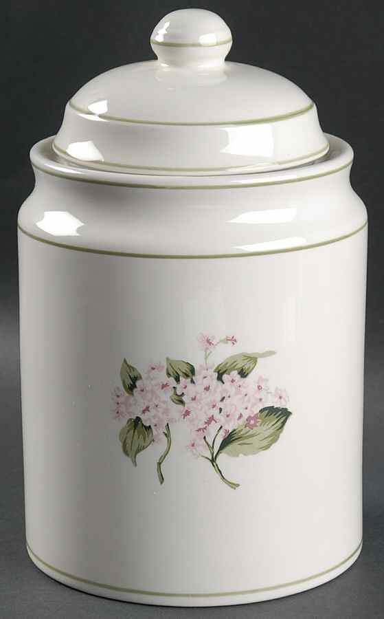 Hydrangea Medium Canister & Lid by Martha Stewart-1