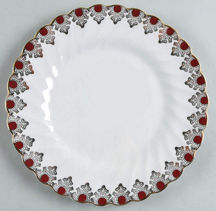 Ruby Jewel Salad Plate by Myott Staffordshire-1