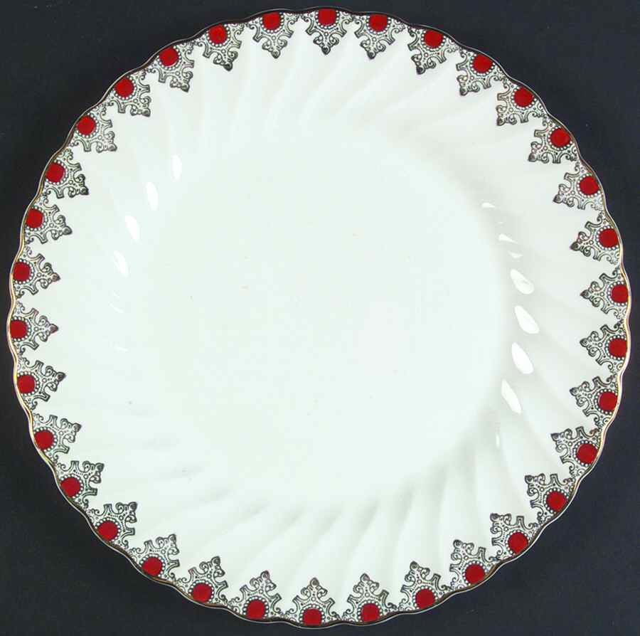 Ruby Jewel Dinner Plate by Myott Staffordshire-1