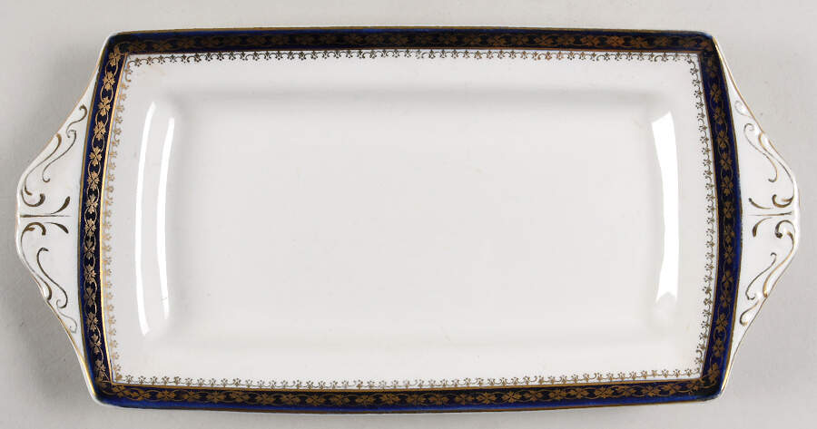 Bleu De Roi 9 12" Rectangular Tray by Alfred Meakin-1