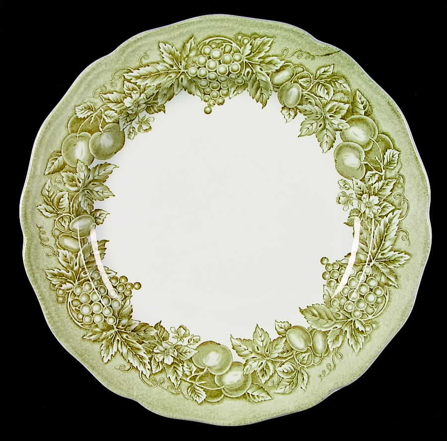 Bountiful Green Dinner Plate by J & G Meakin-1
