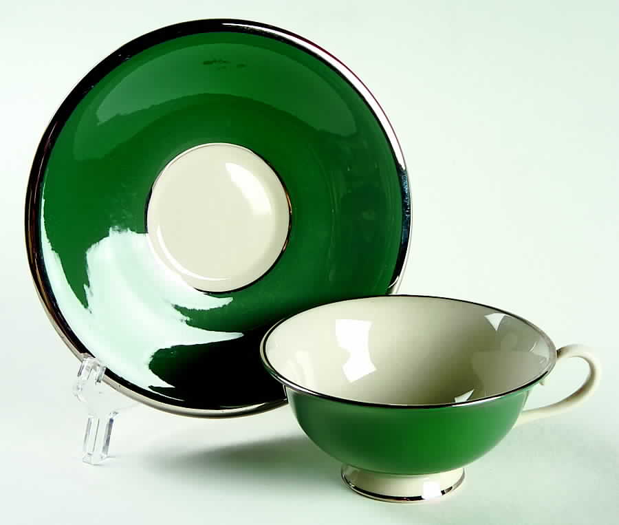 MCH9 Footed Cup & Saucer Set by Manchester-1
