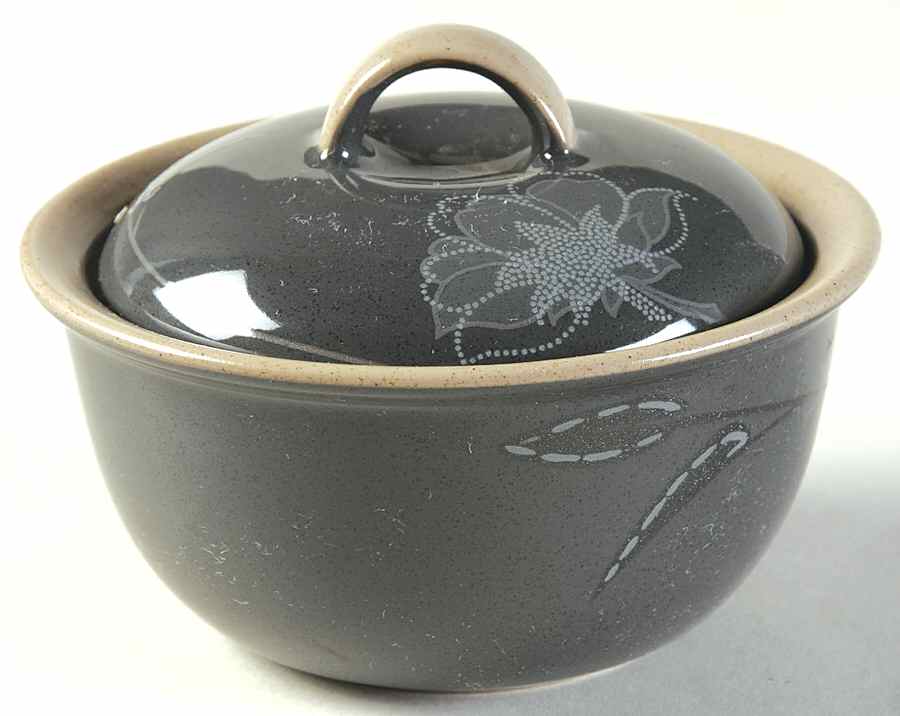 Bellaflora Sugar Bowl & Lid by Mikasa-1