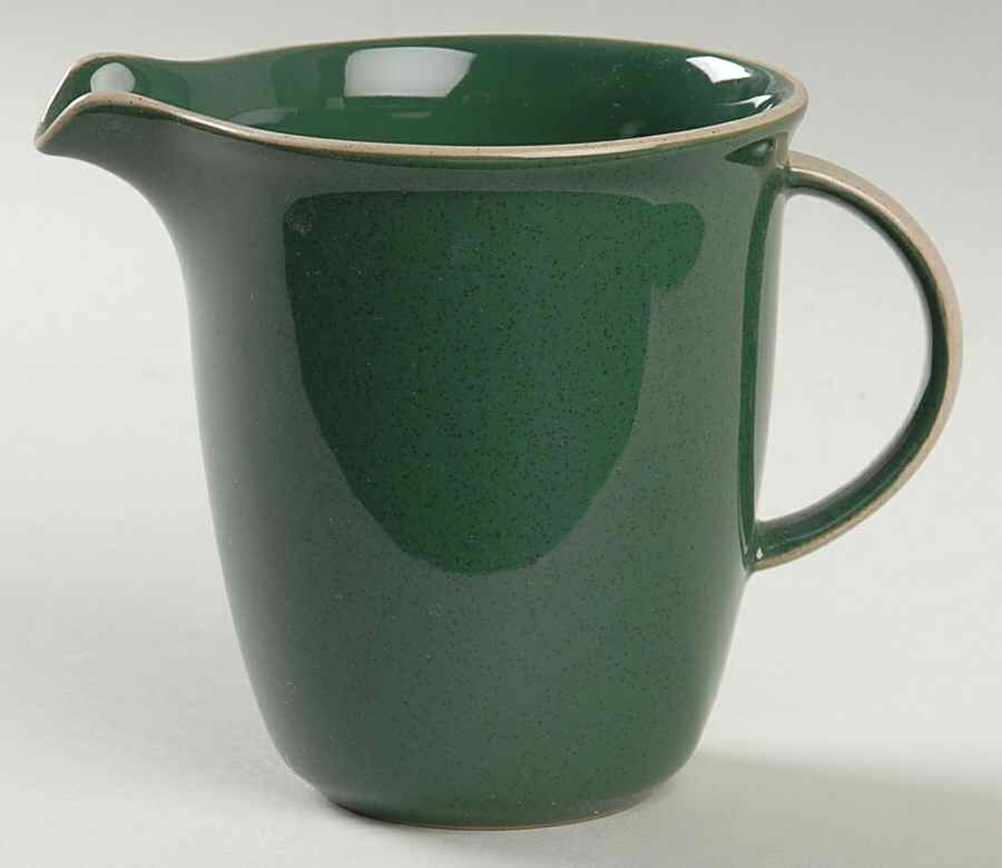 Stone Craft Hunter Green Creamer by Mikasa-1