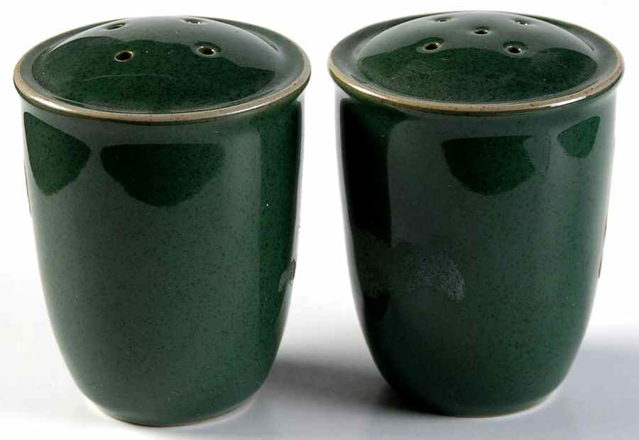 Stone Craft Hunter Green Salt & Pepper Set by Mikasa-1