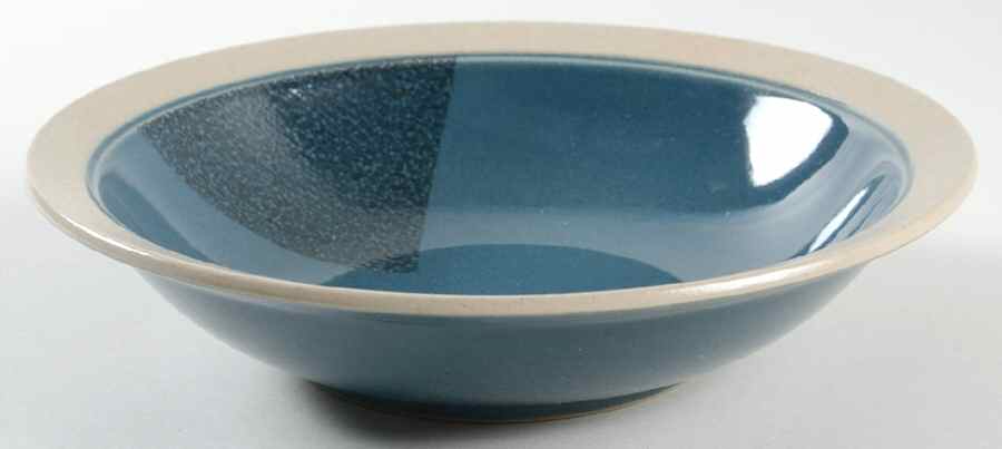 Villagio Blue Rim Soup Bowl by Mikasa-1