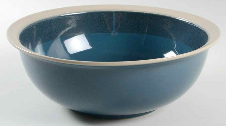 Villagio Blue 10" Round Vegetable Bowl by Mikasa-1